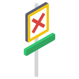 Cross sign icon
