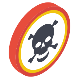 Danger sign icon