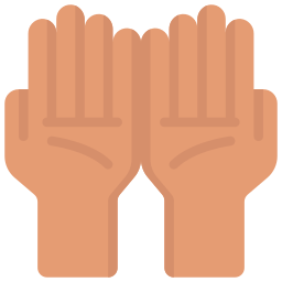 Open hands icon