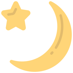 Crescent moon icon