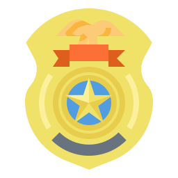 politie badge icoon