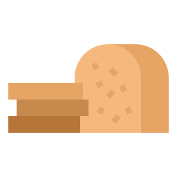 chleb pełnoziarnisty ikona