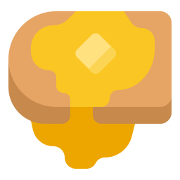tostadas de mantequilla icono