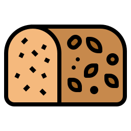 pain de blé entier Icône
