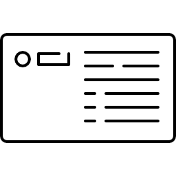 Business card icon