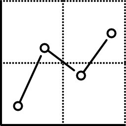 gráfico de linha Ícone