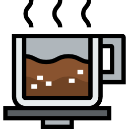 vaso de café icono
