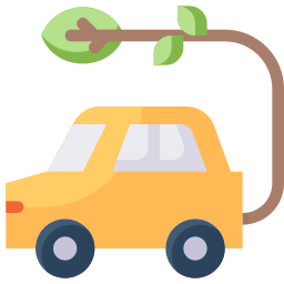 Eco car icon