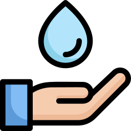 risparmiare acqua icona