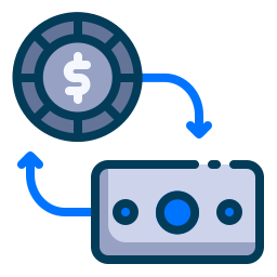 Money exchange icon