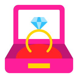 Diamond ring icon