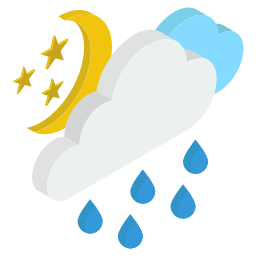 pioggia notturna icona