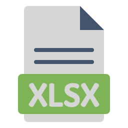 xlsx 파일 icon