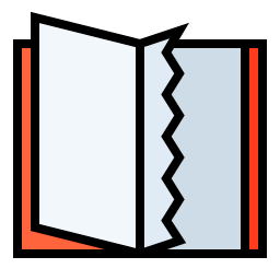 Torn page icon