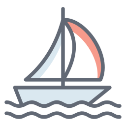 Sailing boat icon