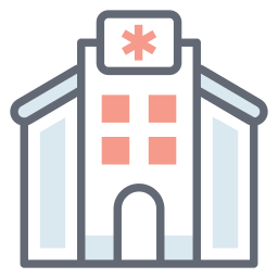 Hospital building icon