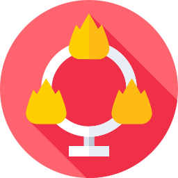 anillo de fuego icono