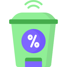 Smart trash icon