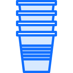 vaso de papel icono