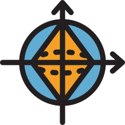 Circular diagram icon