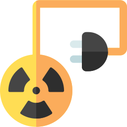 energía nuclear icono