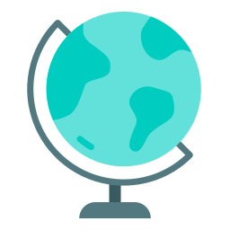 Earth globe icon