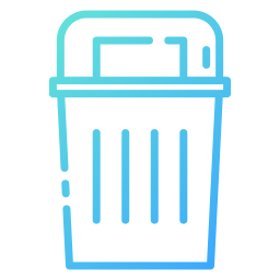 Trash can icon