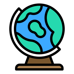 Earth globe icon