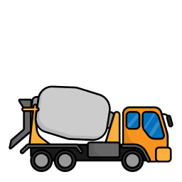 ciężarówka do betonu ikona