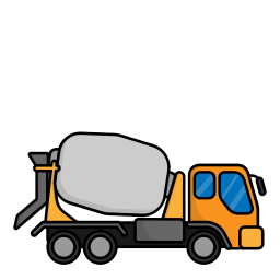 Concrete truck icon