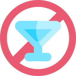 No alcohol icon