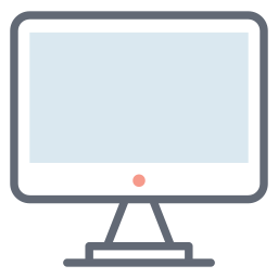 Computer monitor icon