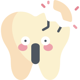 Broken tooth icon