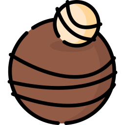 bolas de chocolate Ícone