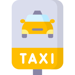 Остановка такси иконка