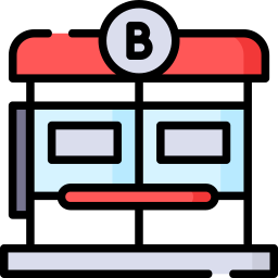 Bus stop icon