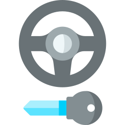 Steering wheel icon