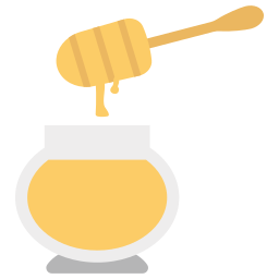 cucharón de miel icono