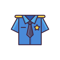 mundur policyjny ikona