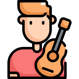 Guitar player icon