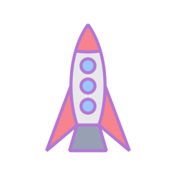 raket ruimteschip icoon