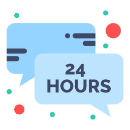 otwarte 24 godziny ikona