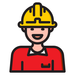 Construction worker icon