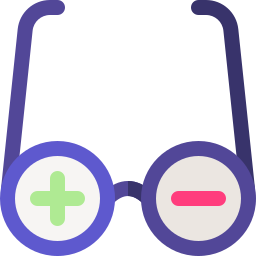 occhiali di prova icona