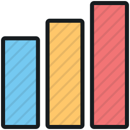 diagramme à bandes Icône