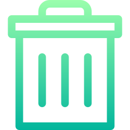 Trash bin icon