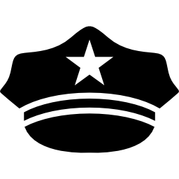 sombrero de policía icono