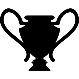 siluetta nera del trofeo icona