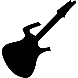 Guitar black shape icon
