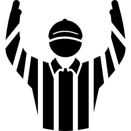 Rugby referee icon